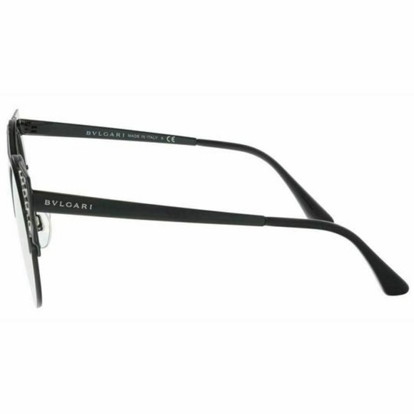 SOLD!!! Bvlgari Round Sunglasses Grey Silver Mirrored Lens - Picture 4 of 7